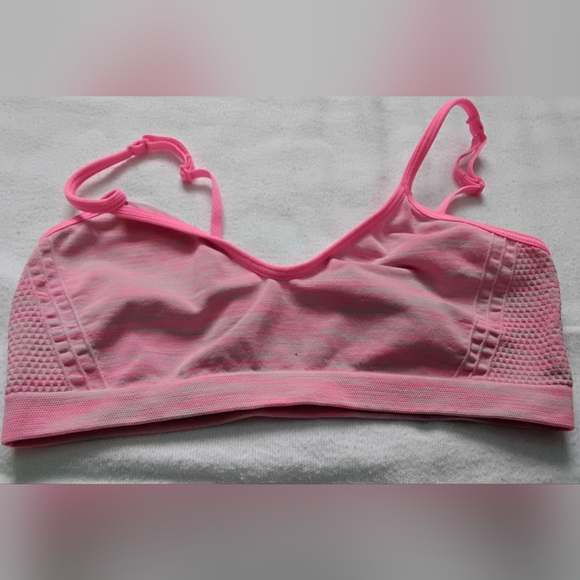 Justice Other - Justice Girls Pink Space Dye Seamless Training Bra Size 30 Sporty Dance